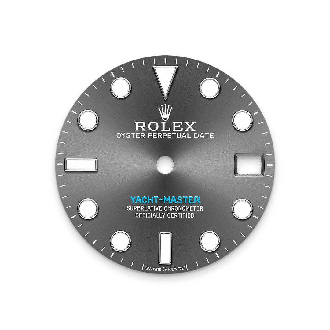 rolex Yacht-Master em Rolesium – combinação de aço Oystersteel e platina, M268622-0002 - Montecristo