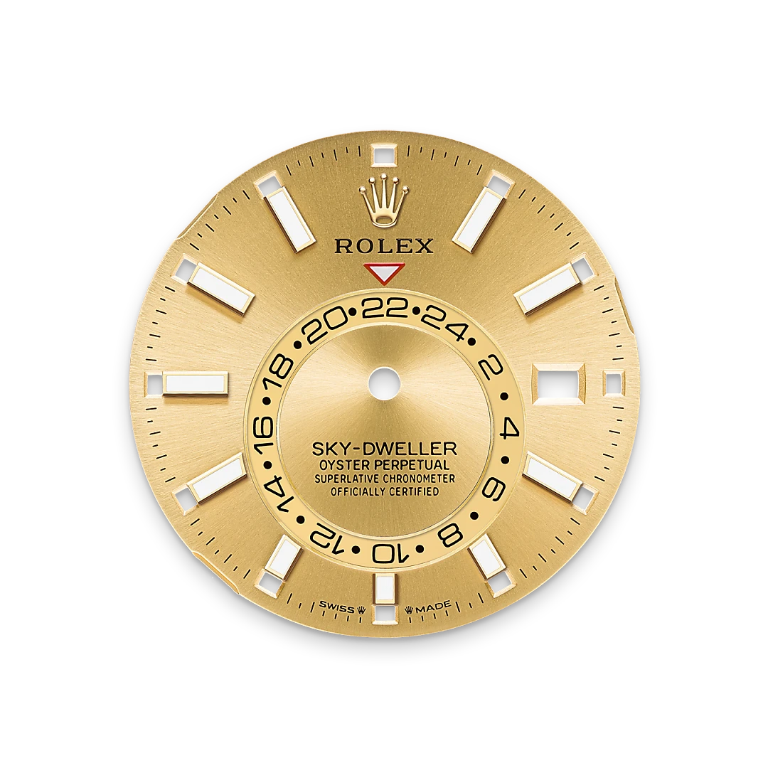 rolex Sky-Dweller em Rolesor amarelo – combinação de aço Oystersteel e ouro amarelo, M336933-0001 - Montecristo