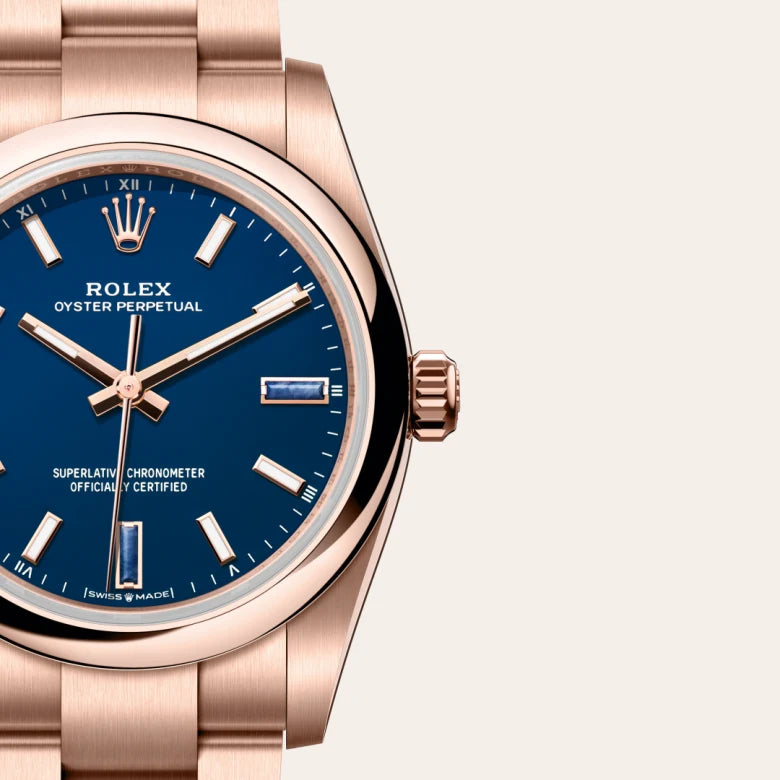 Rolex  Oyster Perpetual 34 Oyster, 34 mm, ouro Everose M124205-0002 - imagem 3