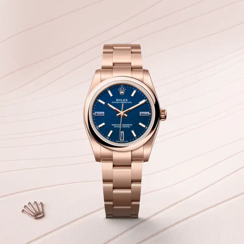 Rolex  Oyster Perpetual 34 Oyster, 34 mm, ouro Everose M124205-0002 - imagem 1
