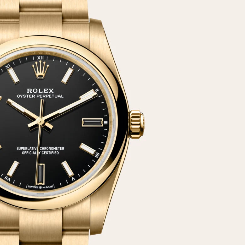 Rolex  Oyster Perpetual 34 Oyster, 34 mm, ouro amarelo M124208-0001 - imagem 3
