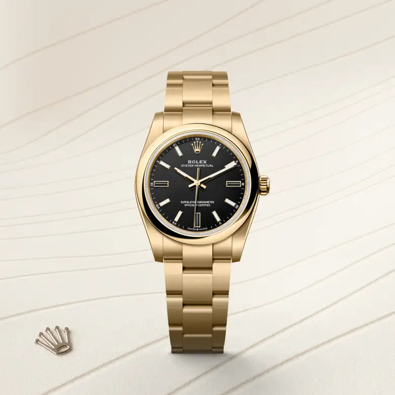 Rolex  Oyster Perpetual 34 Oyster, 34 mm, ouro amarelo M124208-0001 - imagem 1