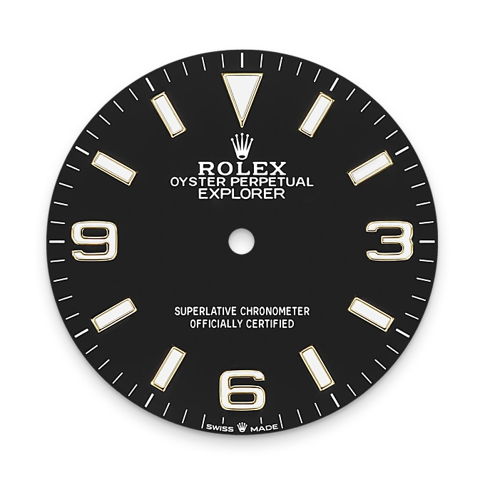 rolex Explorer em Rolesor amarelo – combinação de aço Oystersteel e ouro amarelo, M124273-0001 - Montecristo