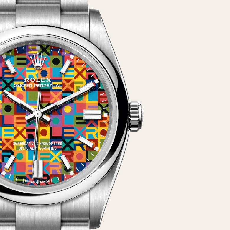 Rolex  Oyster Perpetual 36 Oyster, 36 mm, aço Oystersteel M126000-0016 - imagem 3