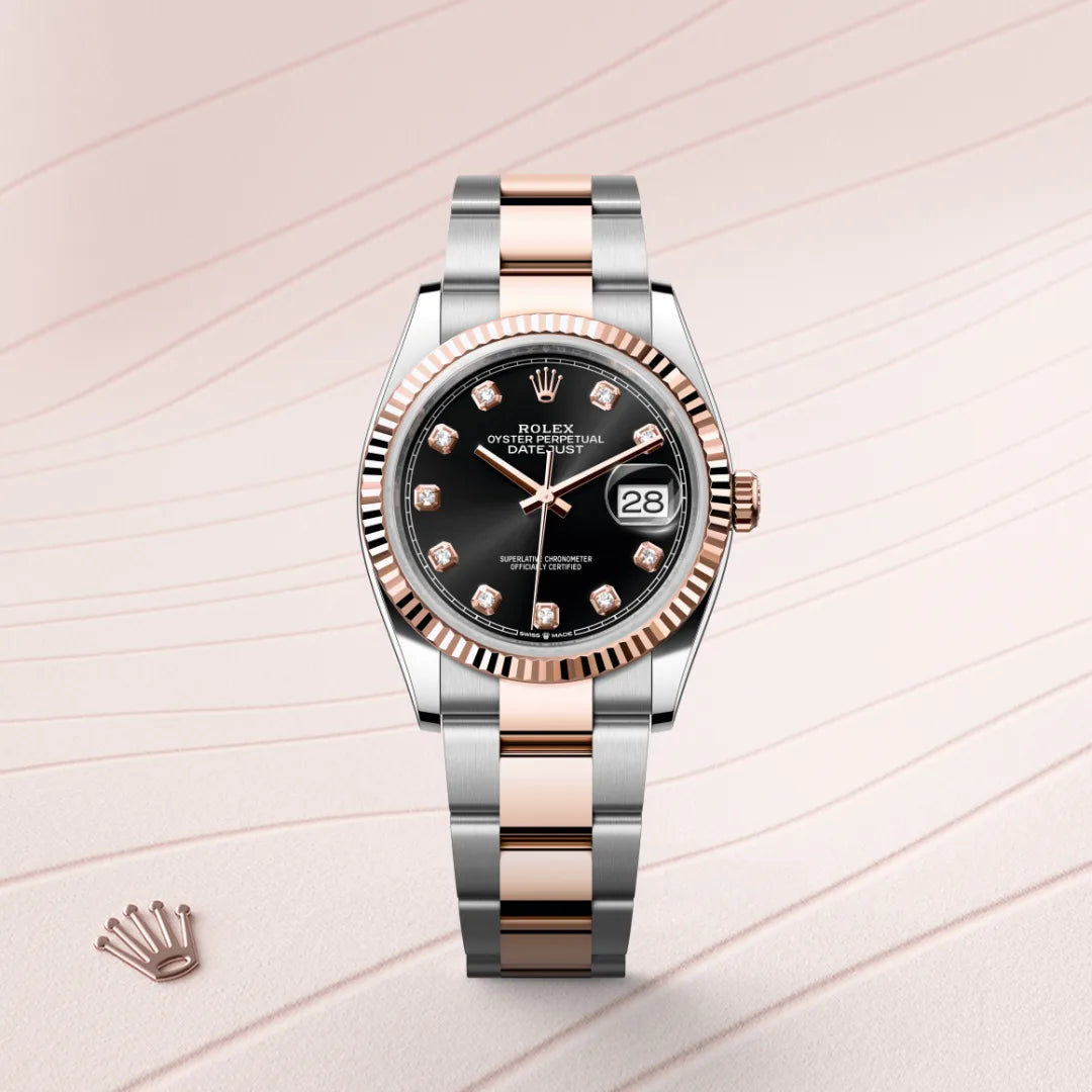 Rolex Datejust 36 Oyster, 36 mm, aço Oystersteel e ouro Everose M126231-0020 - imagem 1