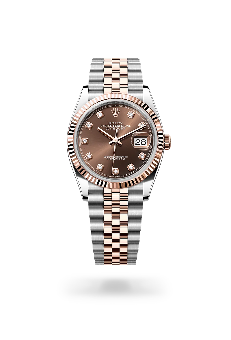 Rolex Datejust in Rolesor Everose – combinação de aço Oystersteel e ouro Everose, M126231-0053 - Montecristo