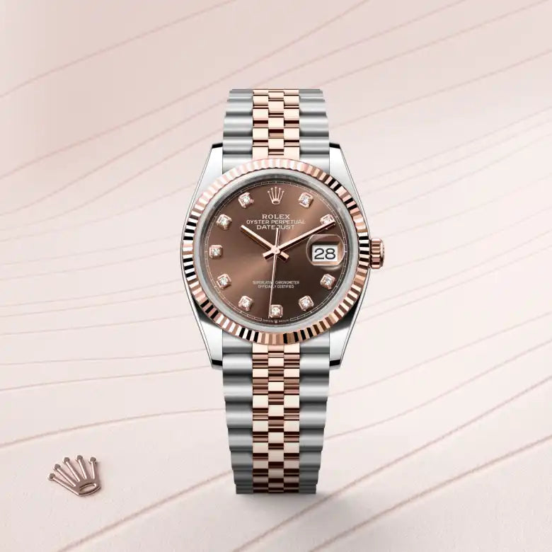 Rolex  Datejust 36 Oyster, 36 mm, aço Oystersteel e ouro Everose M126231-0053 - imagem 1