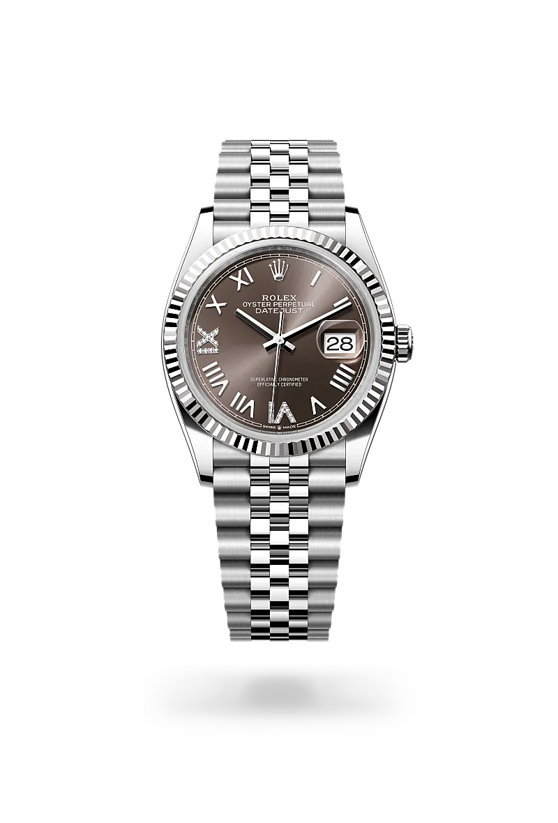Rolex Datejust in Rolesor branco – combinação de aço Oystersteel e ouro branco,  - Montecristo