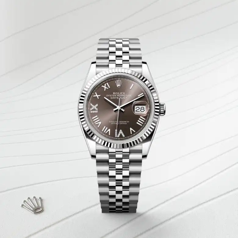 Rolex  Datejust 36 Oyster, 36 mm, aço Oystersteel e ouro branco M126234-0071 - imagem 1