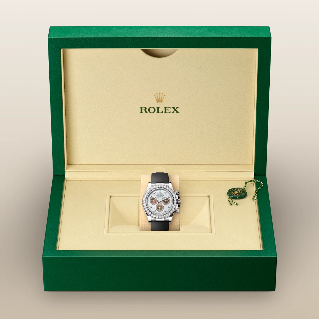 Rolex Cosmograph Daytona Oyster, 40 mm, ouro branco e diamantes M126589RBR-0001 - imagem 2