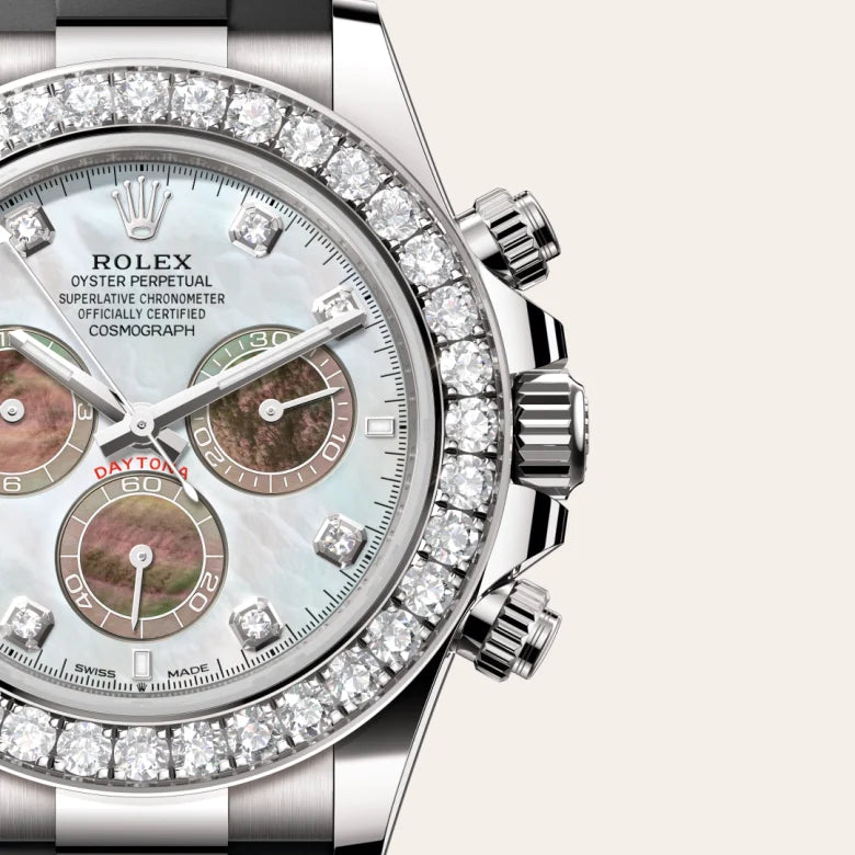 Rolex Cosmograph Daytona Oyster, 40 mm, ouro branco e diamantes M126589RBR-0001 - imagem 3