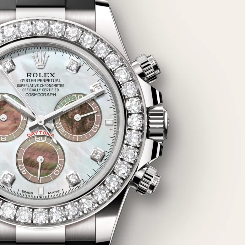 Rolex Cosmograph Daytona Oyster, 40 mm, ouro branco e diamantes M126589RBR-0001 - imagem 4