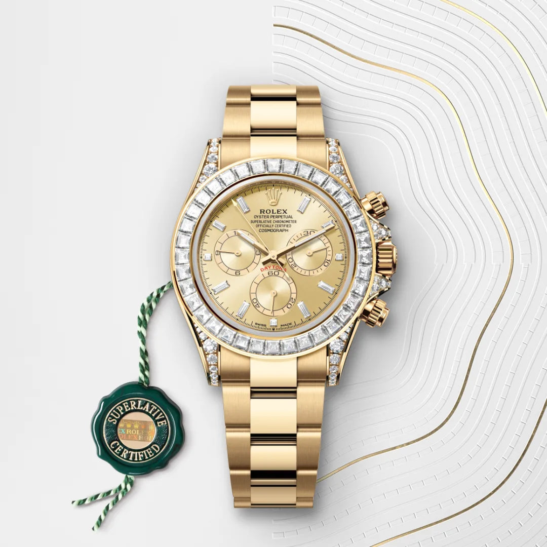 Rolex Cosmograph Daytona Oyster, 40 mm, ouro amarelo e diamantes M126598TBR-0001 - imagem 3