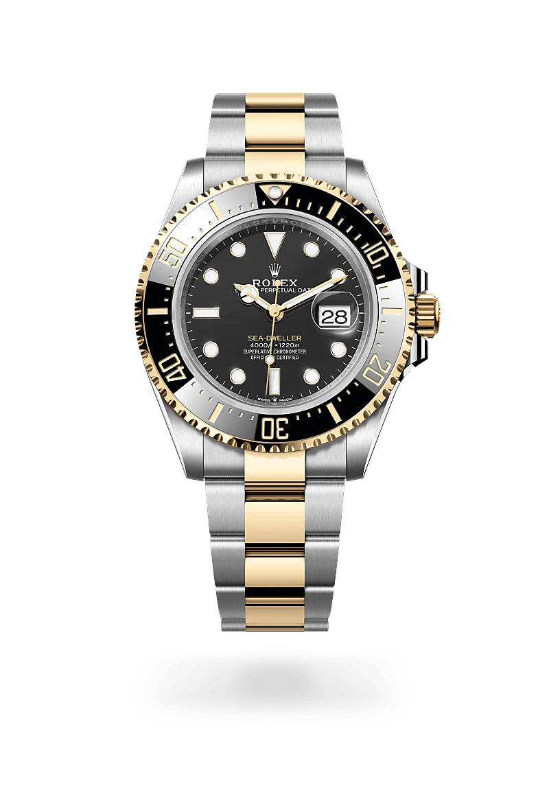 Rolex Sea-Dweller Oyster, 43 mm, aço Oystersteel e ouro amarelo M126603-0001