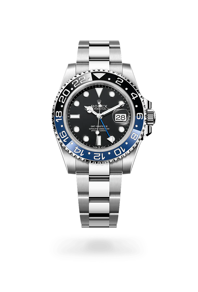 Rolex GMT-Master II Oyster, 40 mm, aço Oystersteel M126710BLNR-0003
