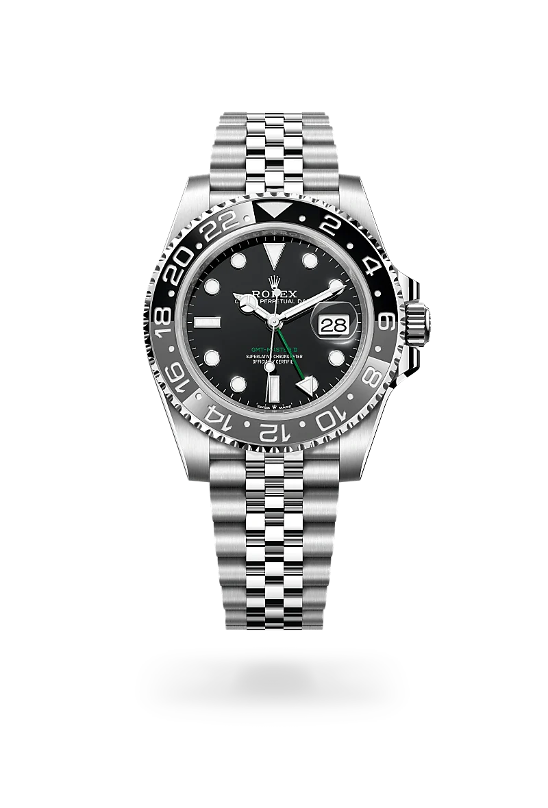 Rolex GMT-Master II Oyster, 40 mm, aço Oystersteel M126710GRNR-0003