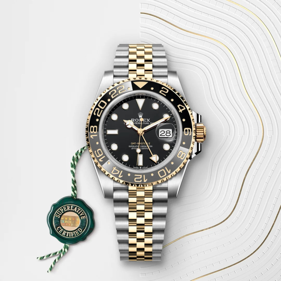 Rolex GMT-Master II Oyster, 40 mm, aço Oystersteel e ouro amarelo M126713GRNR-0001 - imagem 3