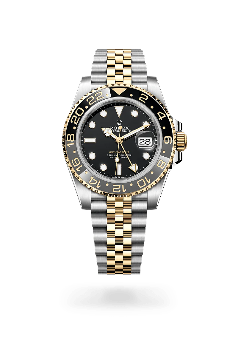 Rolex GMT-Master II Oyster, 40 mm, aço Oystersteel e ouro amarelo M126713GRNR-0001
