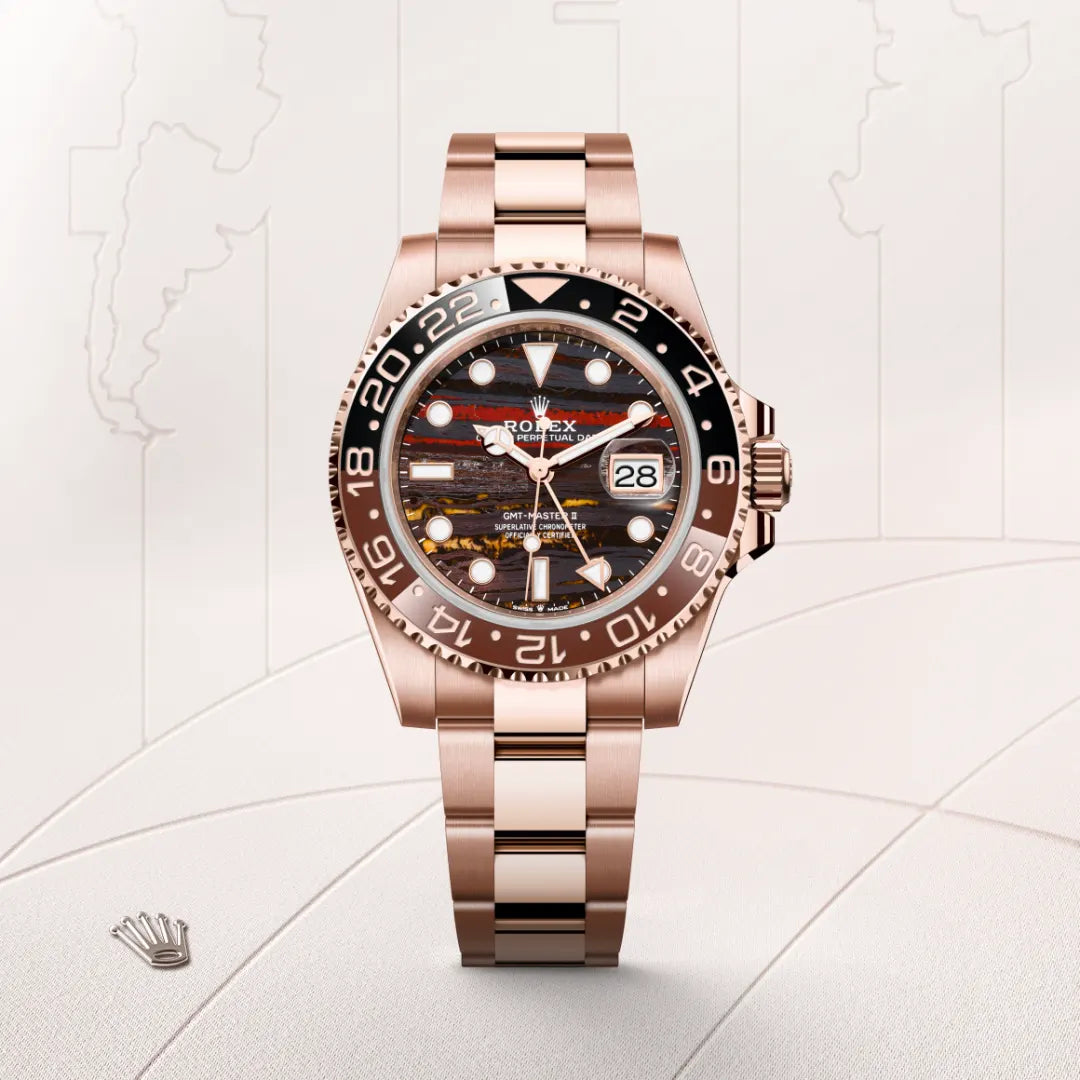 Rolex GMT-Master II Oyster, 40 mm, ouro Everose M126715CHNR-0002 - imagem 1
