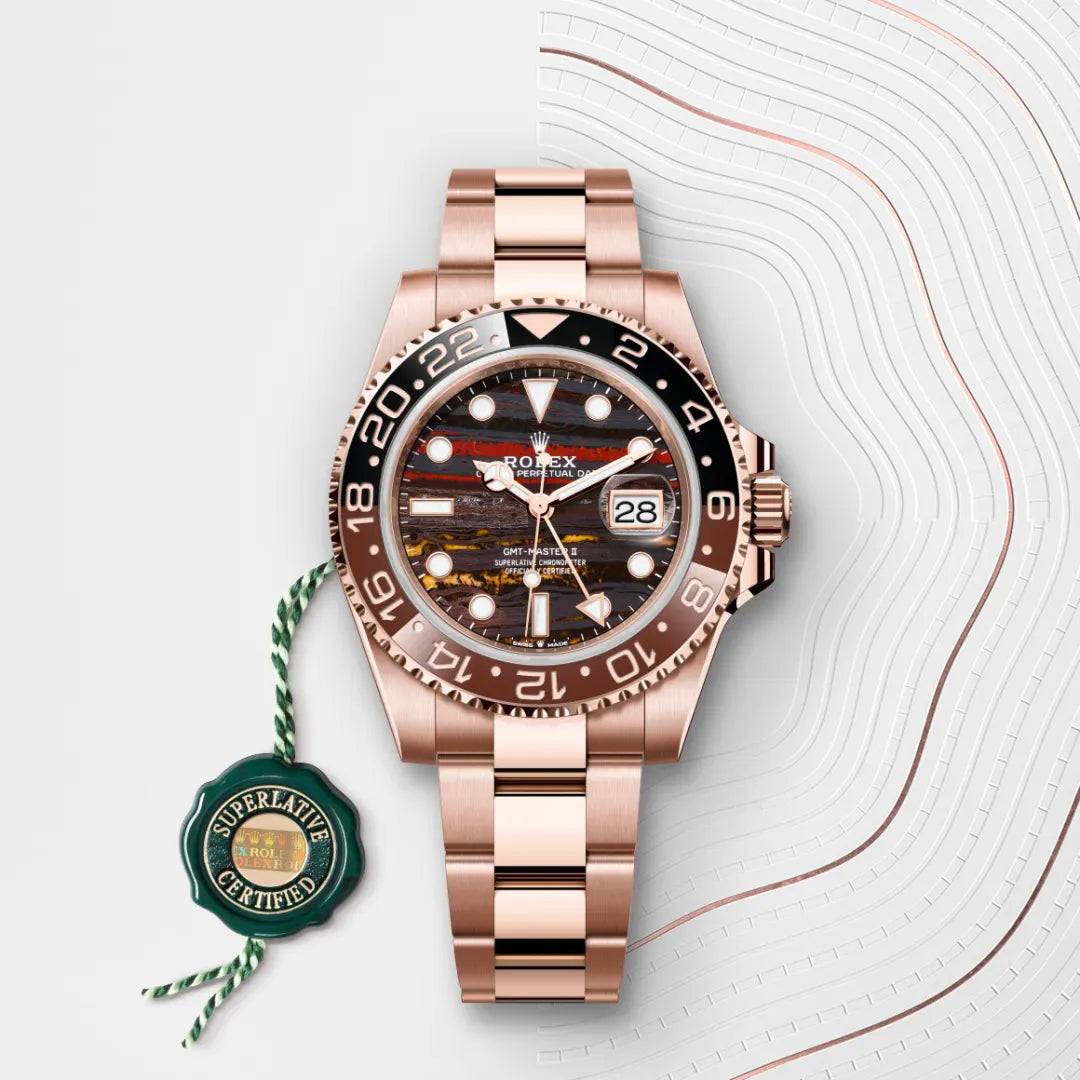 Rolex GMT-Master II Oyster, 40 mm, ouro Everose M126715CHNR-0002 - imagem 3