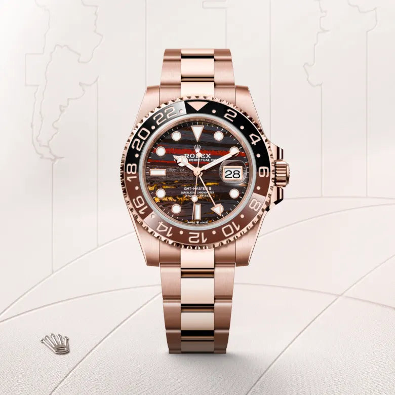 Rolex GMT-Master II Oyster, 40 mm, ouro Everose M126715CHNR-0002 - imagem 1