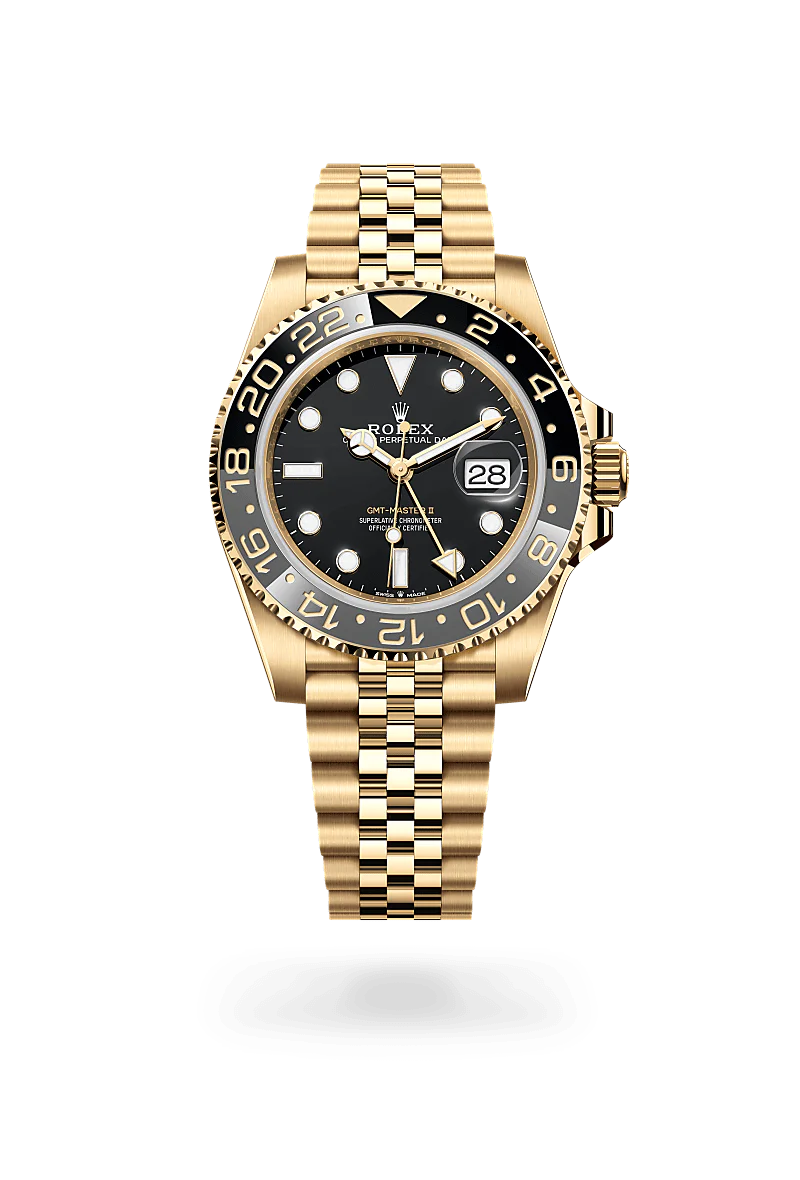 Rolex GMT-Master II in Ouro amarelo 18 quilates, M126718GRNR-0001 - Montecristo