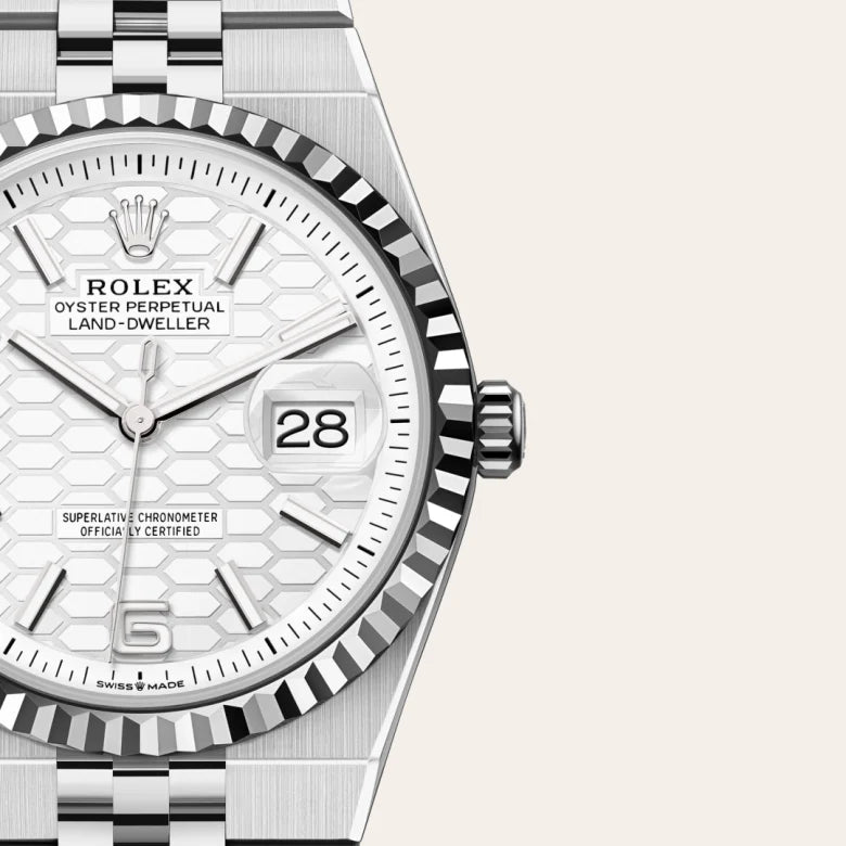 Rolex Land-Dweller 36 Oyster, 36 mm, aço Oystersteel e ouro branco M127234-0001 - imagem 3