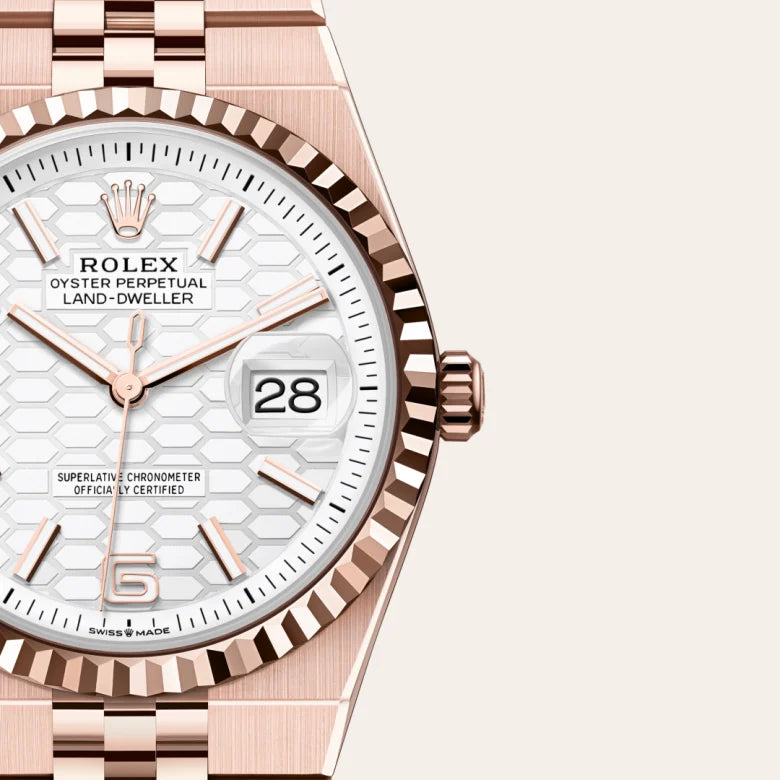 Rolex Land-Dweller 36 Oyster, 36 mm, ouro Everose M127235-0001 - imagem 3