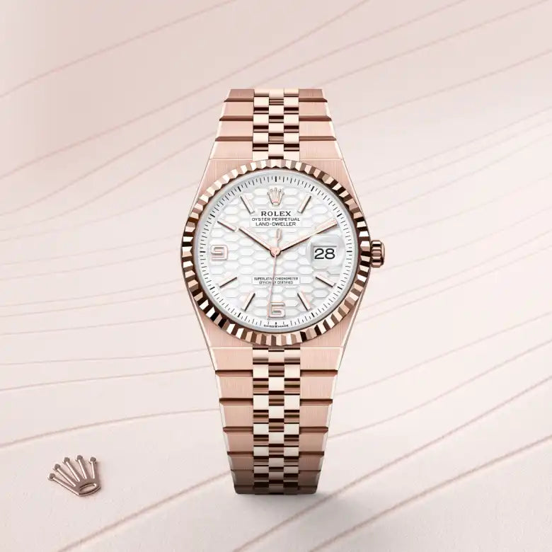 Rolex Land-Dweller 36 Oyster, 36 mm, ouro Everose M127235-0001 - imagem 1