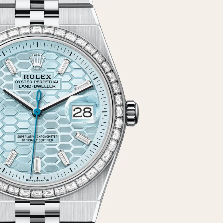 Rolex Land-Dweller 36 Oyster, 36 mm, platina e diamantes M127286TBR-0001 - imagem 3