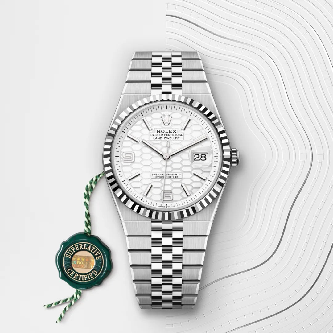 Rolex Land-Dweller 36 Oyster, 36 mm, aço Oystersteel e ouro branco M127234-0001 - imagem 3
