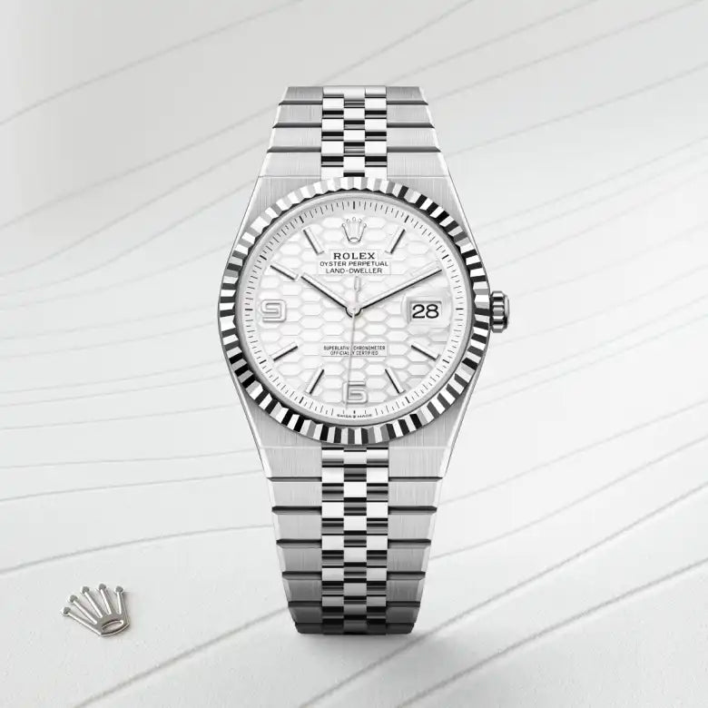 Rolex Land-Dweller 40 Oyster, 40 mm, aço Oystersteel e ouro branco M127334-0001 - imagem 1