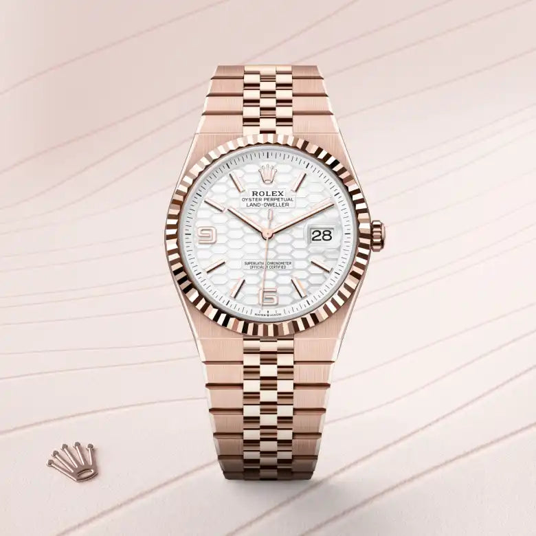 Rolex Land-Dweller 40 Oyster, 40 mm, ouro Everose M127335-0001 - imagem 1