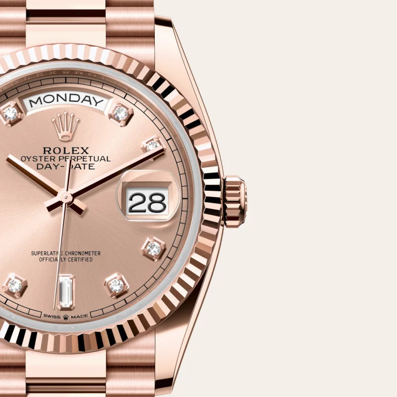 Rolex Day-Date 36 Oyster, 36 mm, ouro Everose M128235-0009 - imagem 3