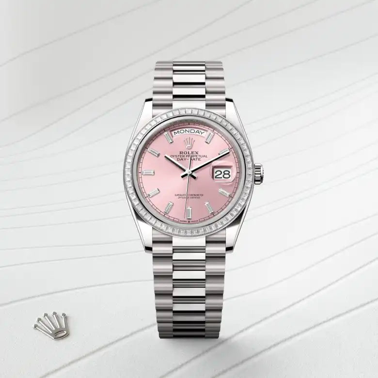 Rolex Day-Date 36 Oyster, 36 mm, ouro branco e diamantes M128399TBR-0029 - imagem 1