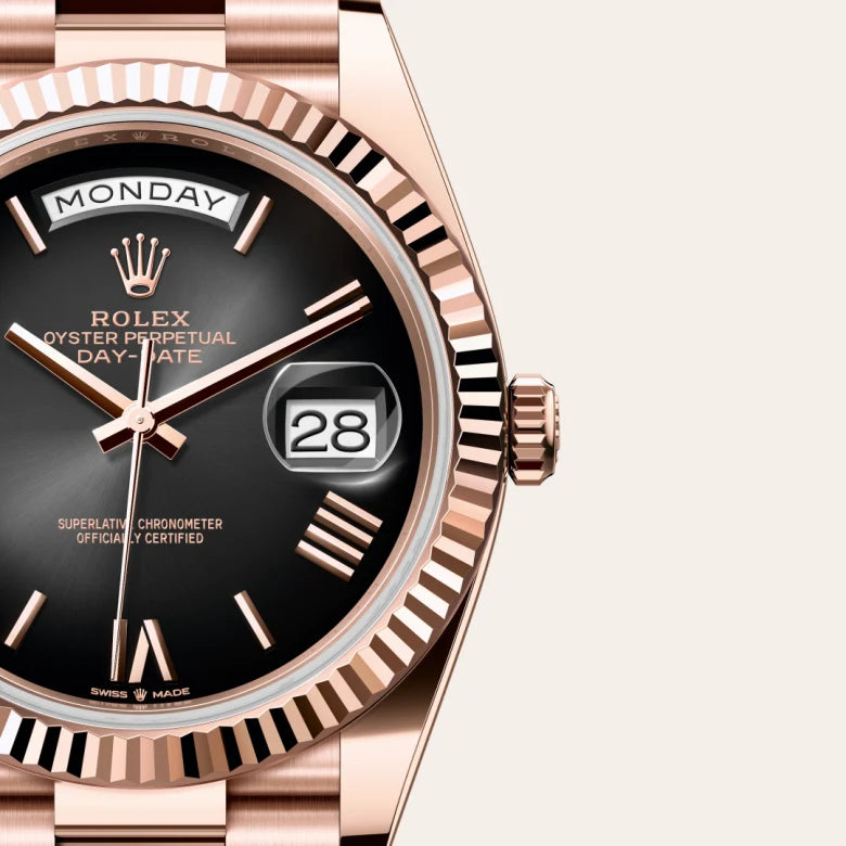 Rolex Day-Date 40 Oyster, 40 mm, ouro Everose M228235-0055 - imagem 3