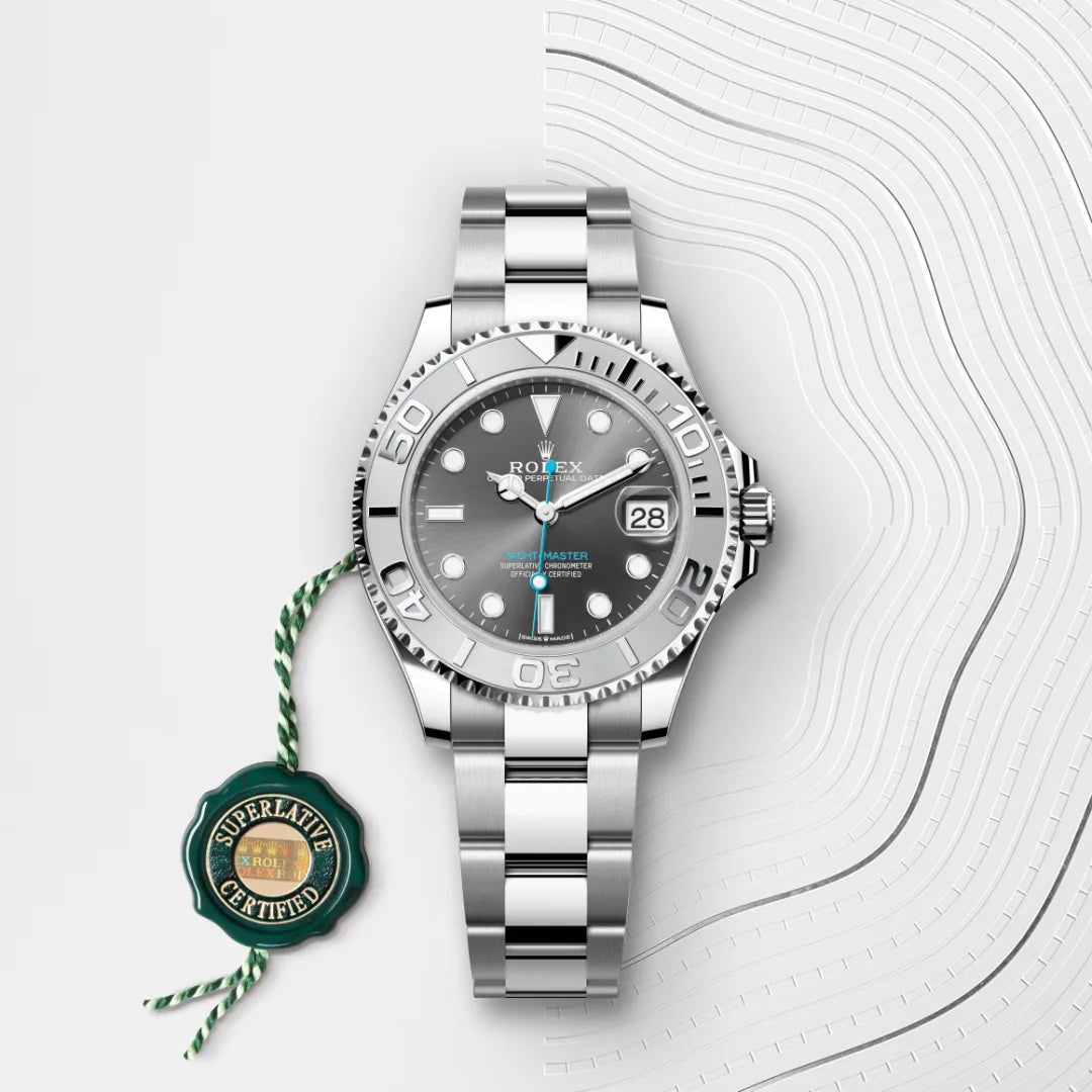 Rolex Yacht-Master 37 Oyster, 37 mm, aço Oystersteel e platina M268622-0002 - imagem 3
