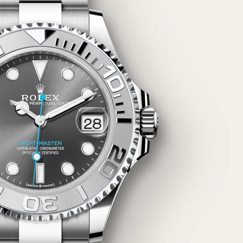 Rolex Yacht-Master 37 Oyster, 37 mm, aço Oystersteel e platina M268622-0002 - imagem 4