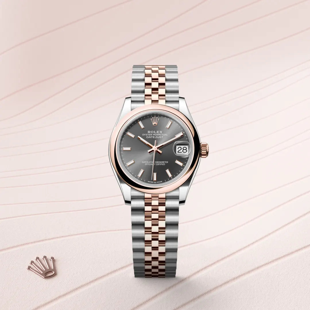 Rolex Datejust 31 Oyster, 31 mm, aço Oystersteel e ouro Everose M278241-0018 - imagem 1