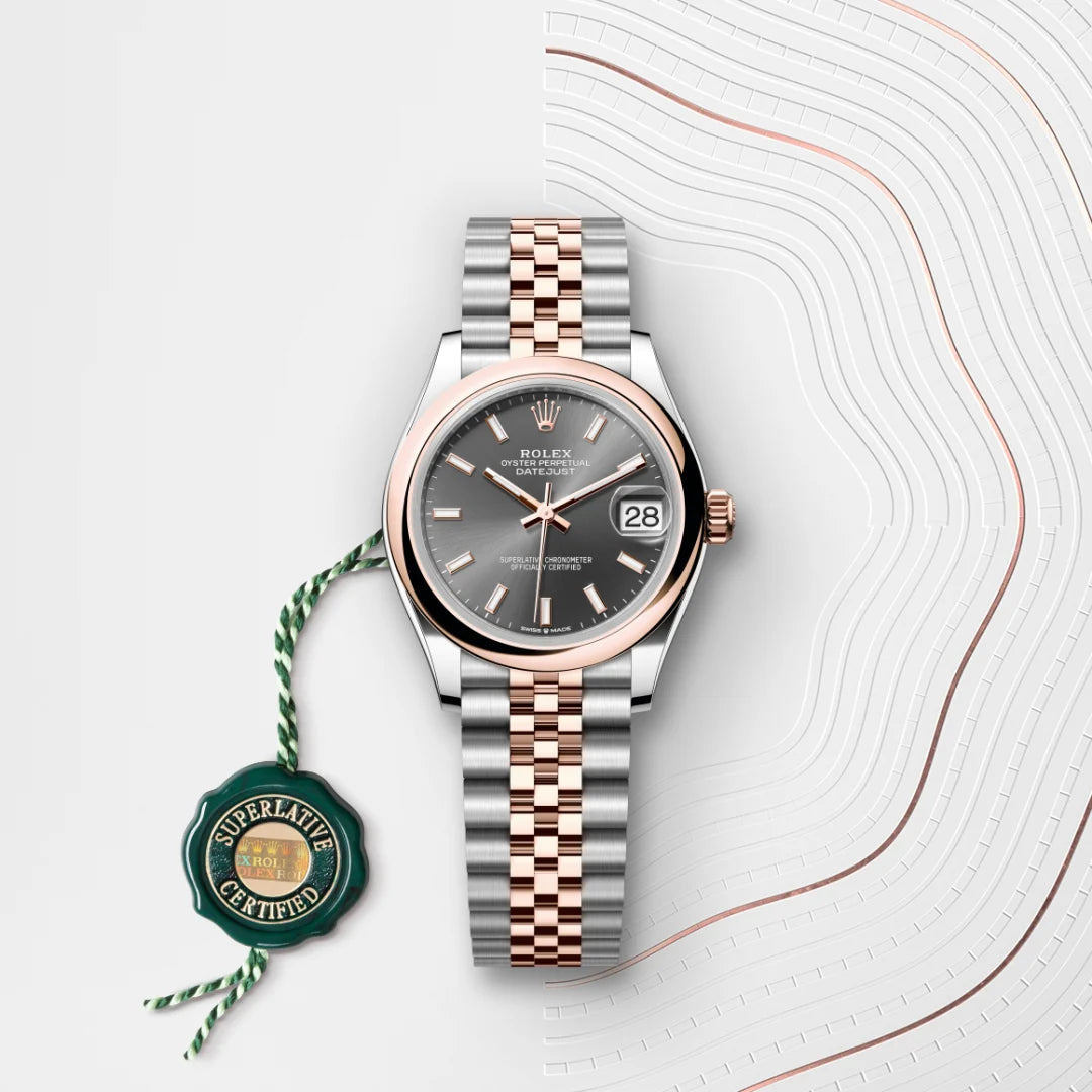 Rolex Datejust 31 Oyster, 31 mm, aço Oystersteel e ouro Everose M278241-0018 - imagem 3