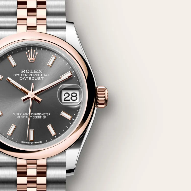 Rolex Datejust 31 Oyster, 31 mm, aço Oystersteel e ouro Everose M278241-0018 - imagem 4