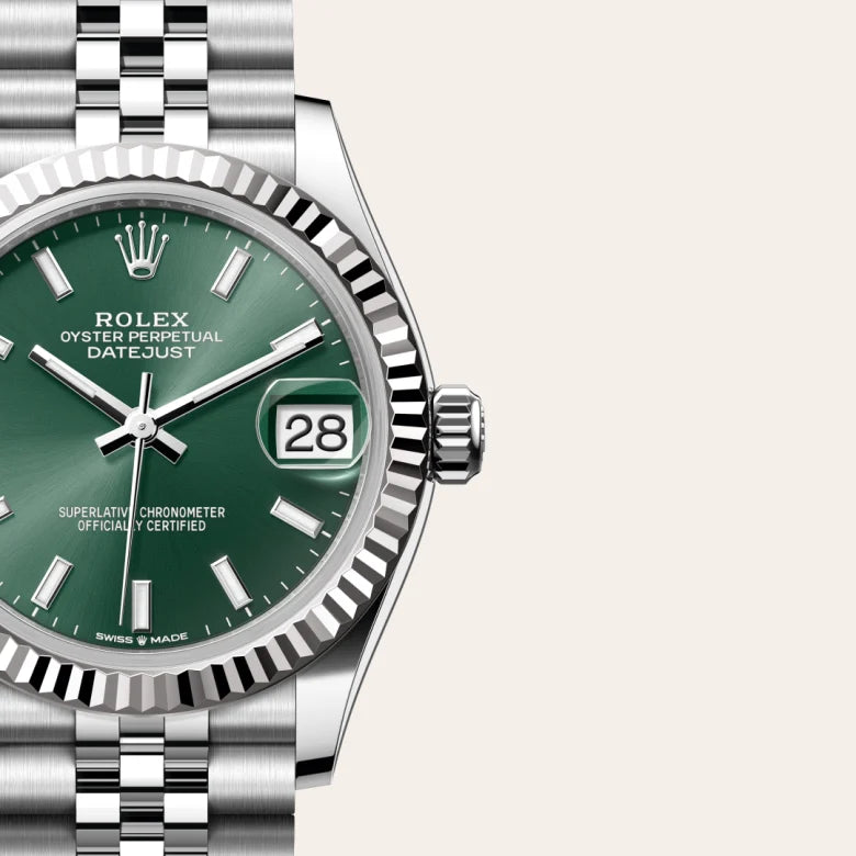Rolex Datejust 31 Oyster, 31 mm, aço Oystersteel e ouro branco M278274-0018 - imagem 3