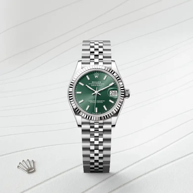Rolex Datejust 31 Oyster, 31 mm, aço Oystersteel e ouro branco M278274-0018 - imagem 1