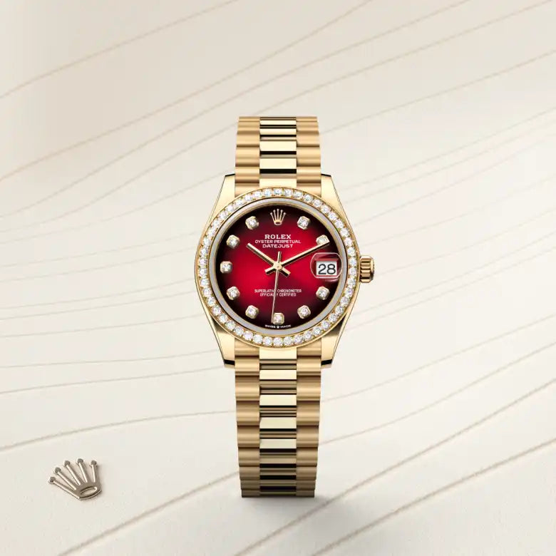 Rolex Datejust 31 Oyster, 31 mm, ouro amarelo e diamantes M278288RBR-0041 - imagem 1