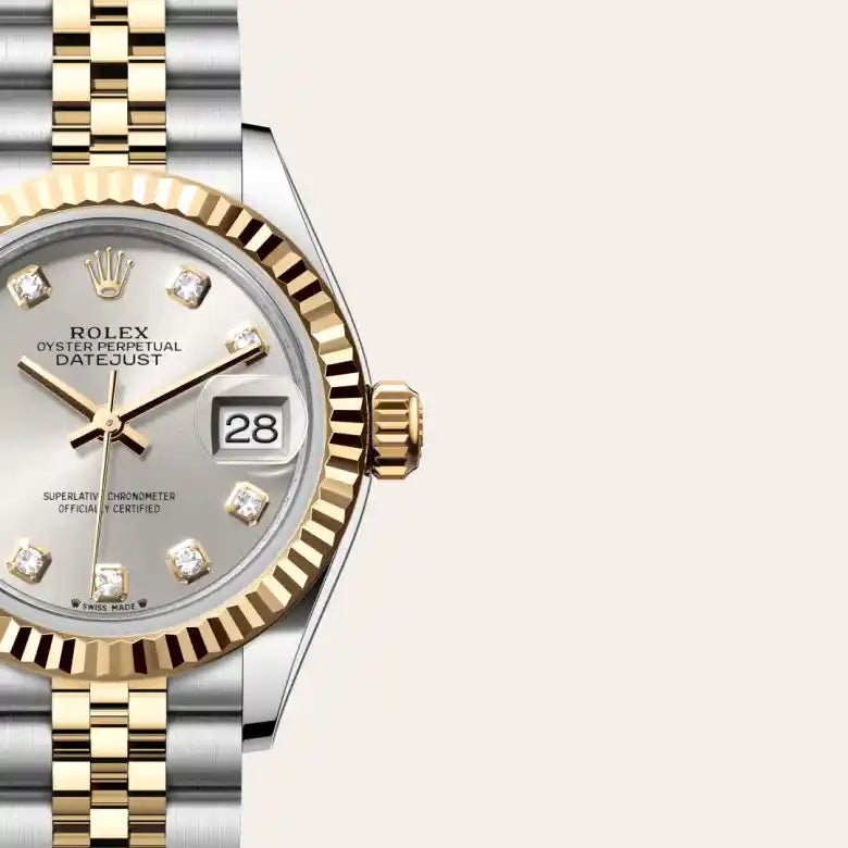 Rolex  Lady-Datejust Oyster, 28 mm, aço Oystersteel e ouro amarelo M279173-0007 - imagem 3
