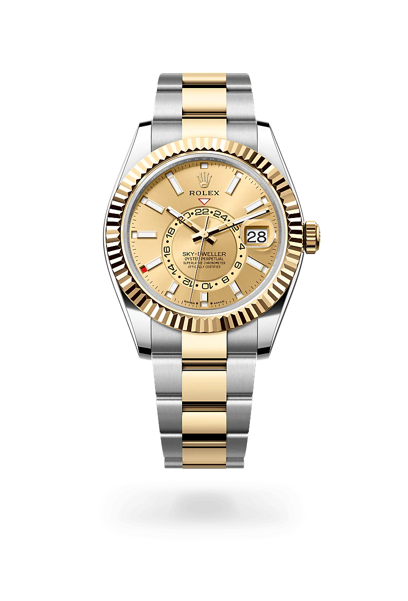 Rolex Sky-Dweller Oyster, 42 mm, aço Oystersteel e ouro amarelo M336933-0001