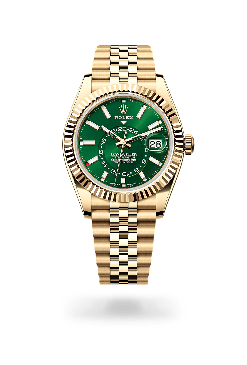 Rolex Sky-Dweller Oyster, 42 mm, ouro amarelo M336938-0008