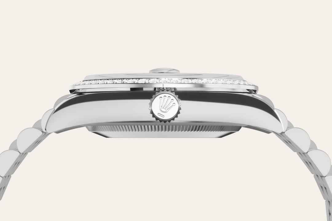 rolex Datejust em Rolesor branco – combinação de aço Oystersteel e ouro branco, M126284RBR-0011 - Montecristo