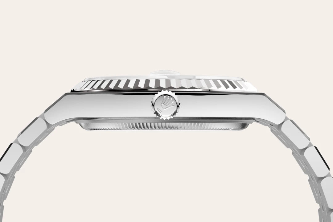 rolex Land-Dweller em Rolesor branco – combinação de aço Oystersteel e ouro branco, M127234-0001 - Montecristo