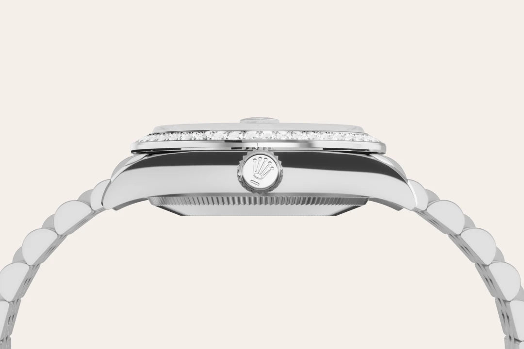 rolex Datejust em Rolesor branco – combinação de aço Oystersteel e ouro branco, M278384RBR-0008 - Montecristo